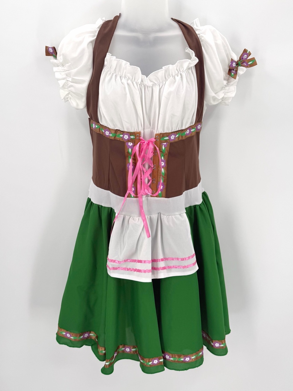 Wonderland Costumes Oktoberfest Womens L 12-14 Dirndl Halloween Dress Cosplay